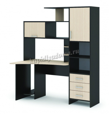 Стол компьютерный №6 (Венге/Дуб белфорт)