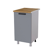 Шкаф нижний 45Р кухня Осло без столешницы (Белый/Карбон Фарфор)