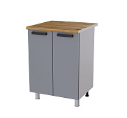 Шкаф нижний 6Р кухня Бомбей без столешницы (Белый/Сандал Белый)