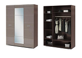 Шкаф Вегас 3-х створчатый (Ясень шимо темный/Кофе с молоком)