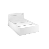 Кровать Чикаго Вайт 1.2 с основанием ЛДСП (Белый)