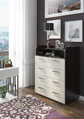 Комод К-1 (Ясень шимо темный/Ясень шимо светлый)