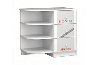 Тумба Смарти (Белый/Фотопечать Машинки)