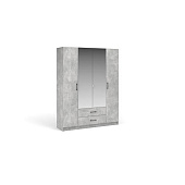 Шкаф 4д 2ящ. с зеркалом МАХ Чикаго (Ателье светлый)