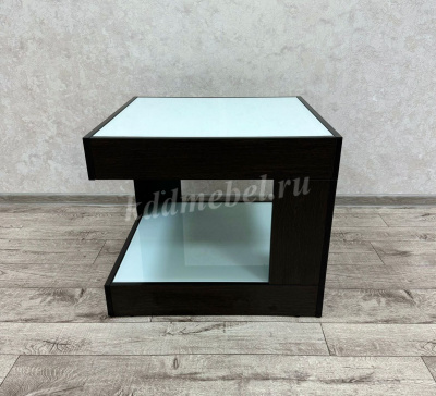 Стол журнальный СЖ-20 (Венге/Белое стекло)