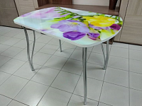 Стол обеденный Волна-2 В5 (Цветы)