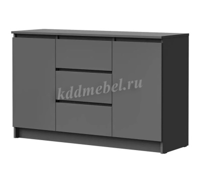 Комод Лето-3 1.2 (Графит)