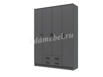 Шкаф Квадро без зеркал (Графит)