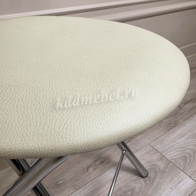Табурет Сигма (Кремовый/Хром)