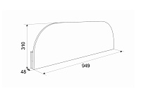 Ограничитель для кровати (Рамух Белый)