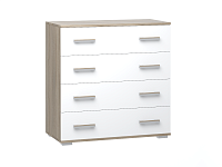 Комод №1 Сопрано (Дуб сонома/Белый)
