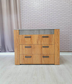 Комод Франк КМ-12 (Крафт/Метрополитан грей) 