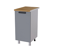 Шкаф нижний 4Р кухня Кампео без столешницы (Белый/Белый снег)