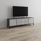 Тумба ТВ Парус-10 (Графит/Светло-серый)