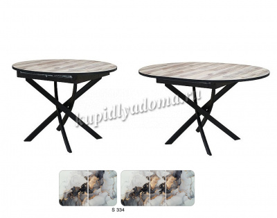 Стол обеденный раскладной Норд-4 (Опора Черный/Столешница Фотопечать S-334)