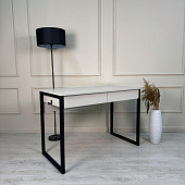 Стол письменный Юниор (Кашемир/Черный муар)