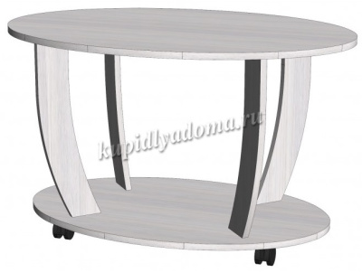 Стол журнальный Овальный (Анкор светлый)