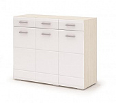 Комод Симба (Дуб белфорт/Белый глянец)