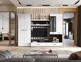 Либерти СтендМебель (Венге/Белый глянец) Либерти СтендМебель (Венге/Белый глянец)