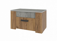 Тумба прикроватная Франк ТБ-24 (Крафт/Метрополитан грей) 