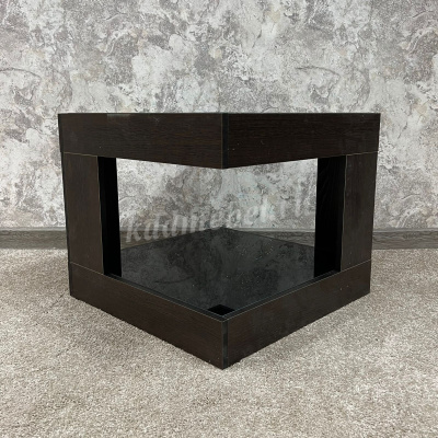 Стол журнальный СЖ-20 (Венге/Черное стекло)