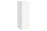 Шкаф навесной Фьюжн 42.03 L300 Н900 правый (1 дв. гл.) (Белый эмаль)