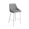 Стул полубарный Ками (Серо-синий/Белый)