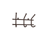 Вешалка Норма-3 (Коричневый)