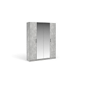 Шкаф 4д с зеркалом Чикаго МАХ (Ателье светлый)