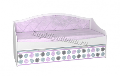 Кровать Рокси 0.8 (Белый/Ирис)