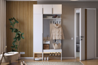 Прихожая баско К4 белое дерево