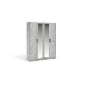 Шкаф 4д с зеркалом Чикаго (Ателье светлый)