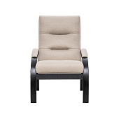 Кресло для отдыха Leset Лион (Венге/Ткань рогожка Бежевый Malmo 05)