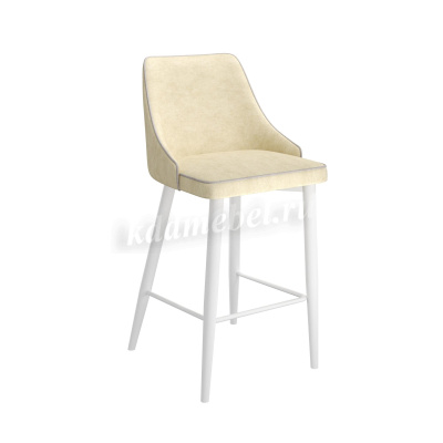 Стул полубарный Ками (Кремово-дымчатый/Белый)