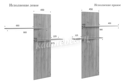 Надстройка Моди (Дуб крафт золотой)