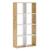 Стеллаж-1 Медиум (Дуб золотистый/Белый)