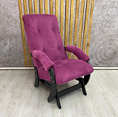 Кресло-маятник Неаполь Модель 12 (Венге-эмаль/Ткань Фиолетовый Verona Cyklam)