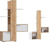 Пенал Милена открытый П 072 (Дуб крафт Белый)