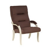 Кресло для отдыха Leset Дэми (Слоновая кость/Ткань велюр Коричневый V23)