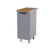 Шкаф нижний 35Р кухня Кампео без столешницы (Белый/Гранит софт матовый)