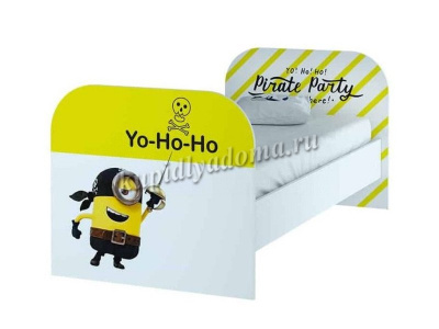 Кровать Тойс КР-08 (Белый/Minions)