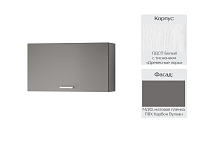 Шкаф верхний В8Х кухня Осло (Белый/Карбон вулкан)