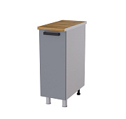 Шкаф нижний глубокий Г3Р кухня Марбл без столешницы (Белый/Слоновая кость)