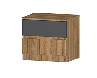 Тумба прикроватная Ленора (Дуб вотан/Графит)