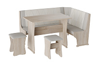 Кухонный уголок Гамма тип 2 (Дуб сонома/Серый/Белый) 