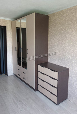 Шкаф распашной Нарцисс-3 (Венге/Белфорт) 