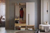 Прихожая К2 Баско (Кашемир/Дуб крафт золотой)