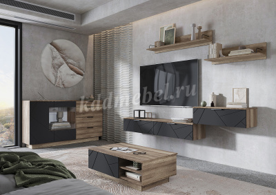 Полка Даллас ПЛ 02 (Дуб каньон)