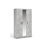 Шкаф 3д.с зеркалом Чикаго (Ателье светлый)