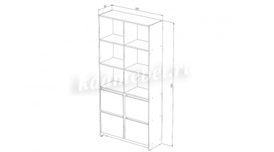 Стеллаж Бостон большой (Дуб крафт)